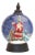 LED Snow Globe Ball with Santa and Deer Figure 9.25"D For Sale