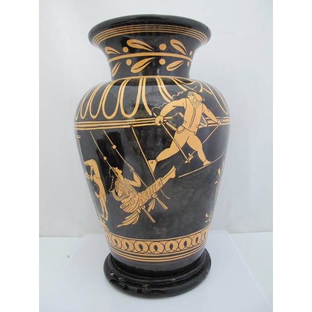 Connie Kiener Contemporary Greek Roman Style Stamnos Pacific Nw Pottery Vase For Sale - Image 13 of 14