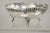 Vintage Wallace 214 Victorian Style Silver Plated Oval Footed Fruit Bowl For Sale - Image 11 of 11