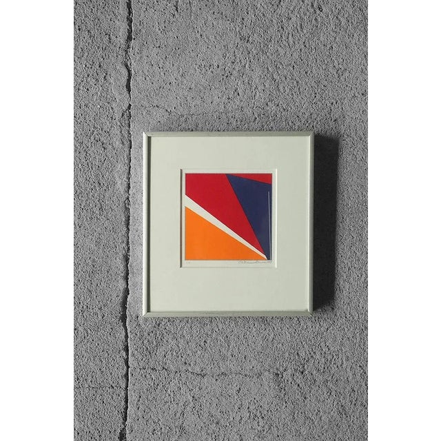 1990s Ole Folmer Hansen, Composition, Serigraph, 1998, Framed For Sale - Image 5 of 5