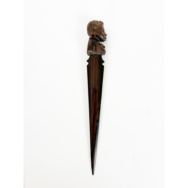 Vintage Art Deco Wooden Letter Opener, France, 1930s For Sale - Image 3 of 10