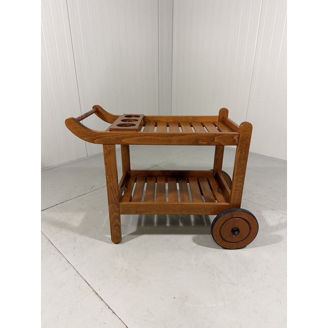 Wood Garden Serving Trolley from Herlag Classic, 1980s For Sale - Image 7 of 14