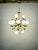 Vintage Italian Sputnik Chandelier in Brass and Opaline Glass, 1970s For Sale - Image 9 of 9