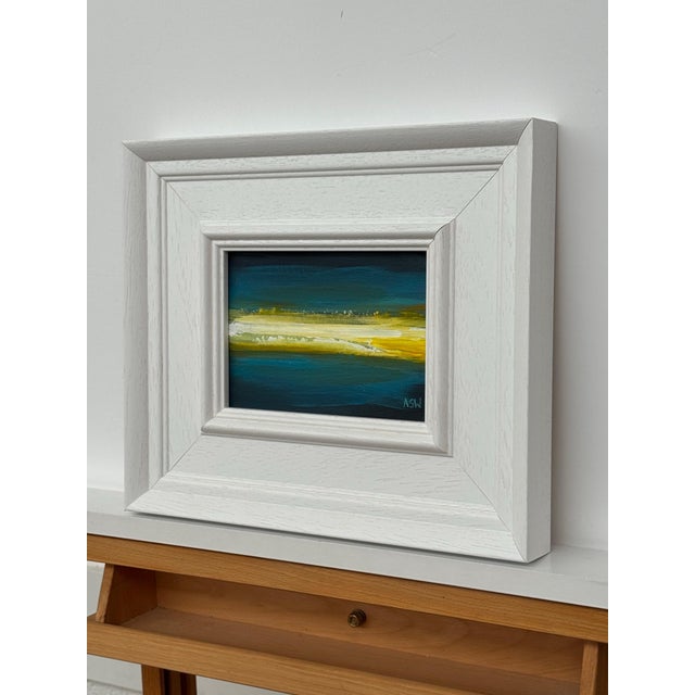 Golden Horizon - Miniature Abstract Landscape Art Study by Contemporary Artist, 2025 For Sale - Image 9 of 14