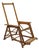 Antique Art Deco Folding Oak Wood Steamer Ship Reclining Deck Chair by Lloyd's For Sale