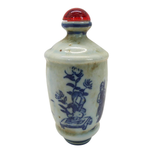Antique Chinese Porcelain Snuff Bottle, Qing