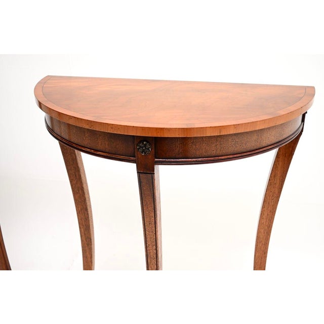 Antique Regency Console Tables, 1950, Set of 2 For Sale - Image 9 of 10