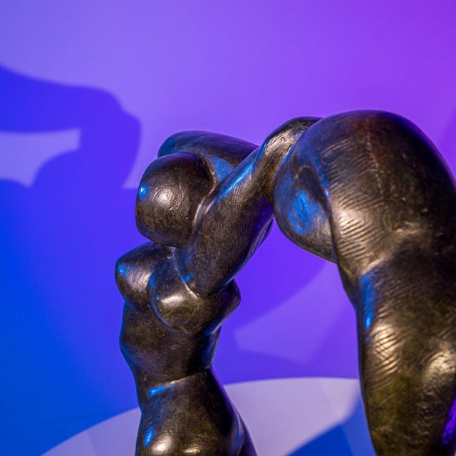 1970s 1970s Modernist Bronze Sculpture by Henri Delcambre For Sale - Image 5 of 9