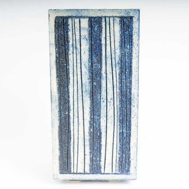 Capron ceramic vase, 20th-century design. 20th-century capron ceramic vase. H: 30 cm, w: 14 cm, d: 14 cm this piece is...