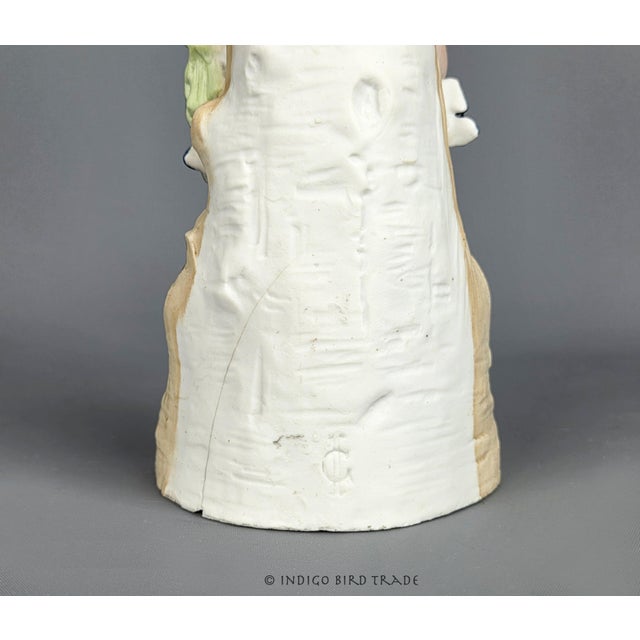 1870's German Bisque Porcelain Figurine of Boy With Flying Kite by Pm&m Porzellanfabrik Unger, Schneider and Cie For Sale - Image 9 of 9