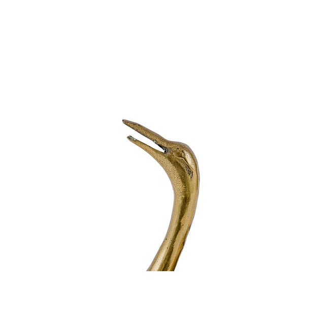 Brass Vintage Brass Swan Trinket Box For Sale - Image 8 of 12