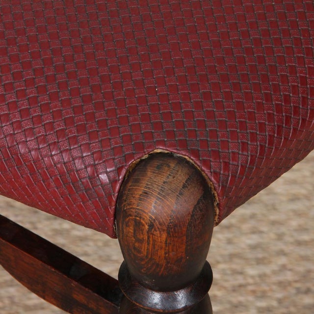 Brown Art Deco French Chairs, 1930s, Set of 6 For Sale - Image 8 of 11