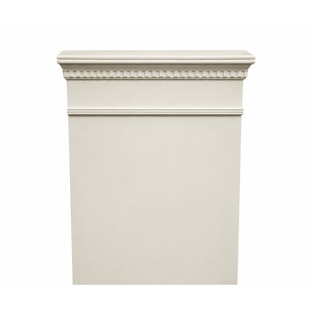 Paint Antique Neoclassical Bookcase in Benjamin Moore Seapearl Lacquer For Sale - Image 7 of 8
