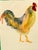 1980s Whimsical Sherman Nobleman Folk Art Hand Painted Rooster on Ceramic Trivet Tile For Sale - Image 5 of 7
