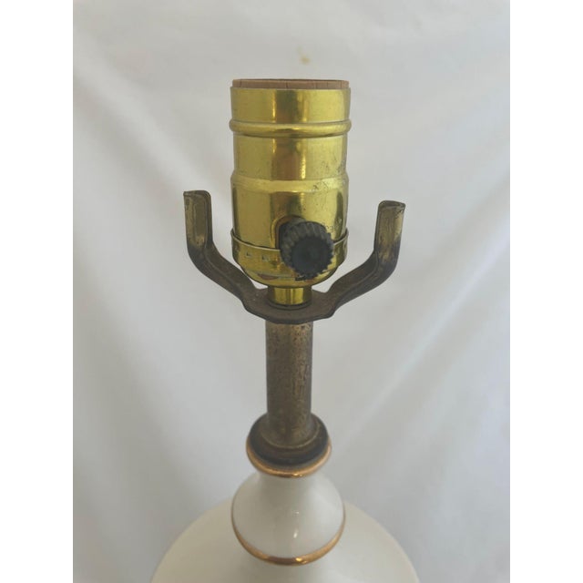 1950s Antique Italian Floral Urn/Trophy Lamps - a Pair For Sale - Image 5 of 5