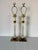 Vintage Paul Hanson Brass and Glass Column Table Lamps - a Pair For Sale - Image 11 of 11