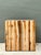 Vintage Natural Wood Block Accent Table For Sale - Image 13 of 18