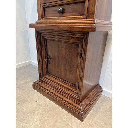 Wooden Cabinet with Vitrine Top For Sale - Image 4 of 7