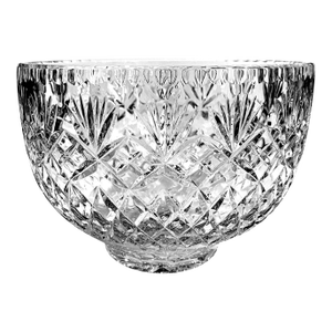 Late 20th Century Cut Crystal Trifle Bowl