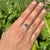 Boho Chic 14k Gold Modern Blue Sapphire & Diamond Beaded Double Band Ring Size 7 For Sale - Image 3 of 14