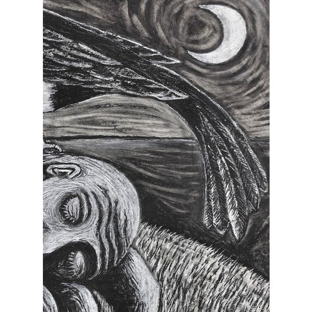 Julian Ruddock, The Thief, Pastel on Paper, 1980s, Pastel For Sale - Image 7 of 18