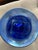 2000 - 2009 Vintage Herb A. Thomas "Hat" Hand-Blown Cobalt Iridescent Studio Art Glass Vase For Sale - Image 5 of 5