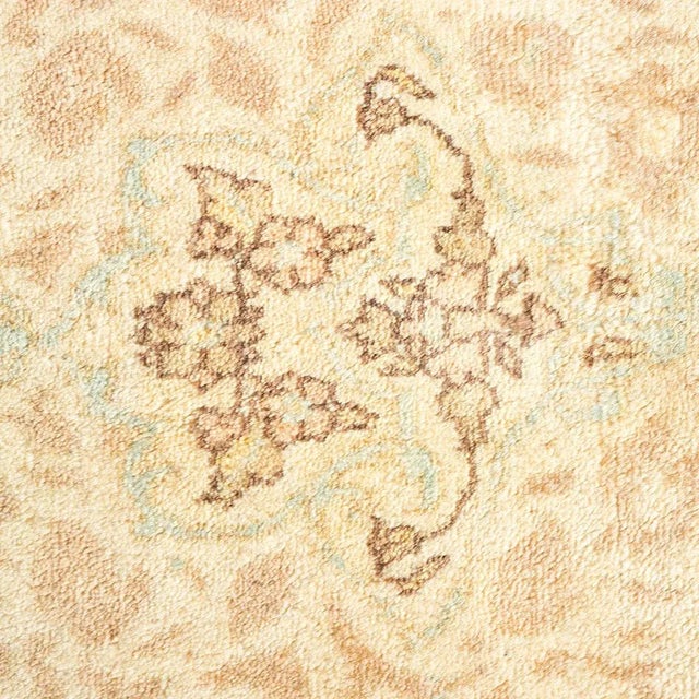 Traditional Mogul Collection Hand-Knotted Area Rug - Ivory 6' 2" x 9' 2" For Sale - Image 3 of 4