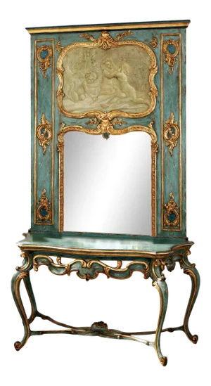 Trumeau & Console in the Louis XV Style - "Allyson"
