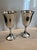 Beautifully proportioned, this vintage pair of sterling silver goblets with gilded interior are marked STERLING with the...