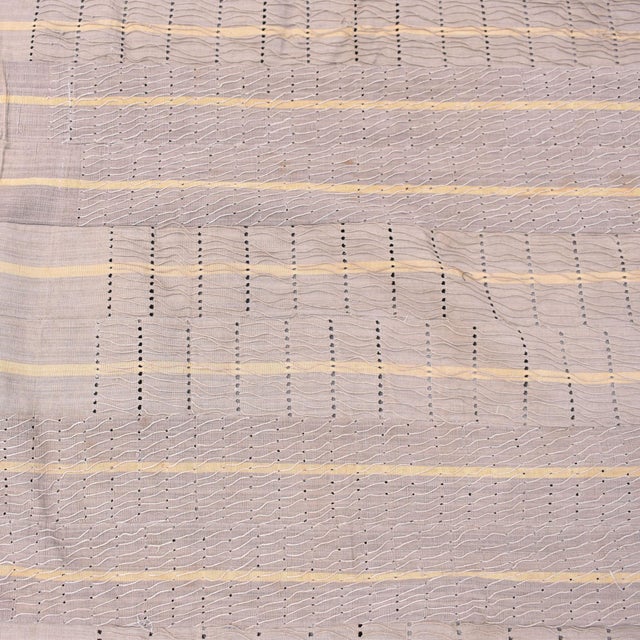 Aso Oke weaving is done on narrow-head looms. The fabric used is either cotton or wild silk, usually beige. The weavings...