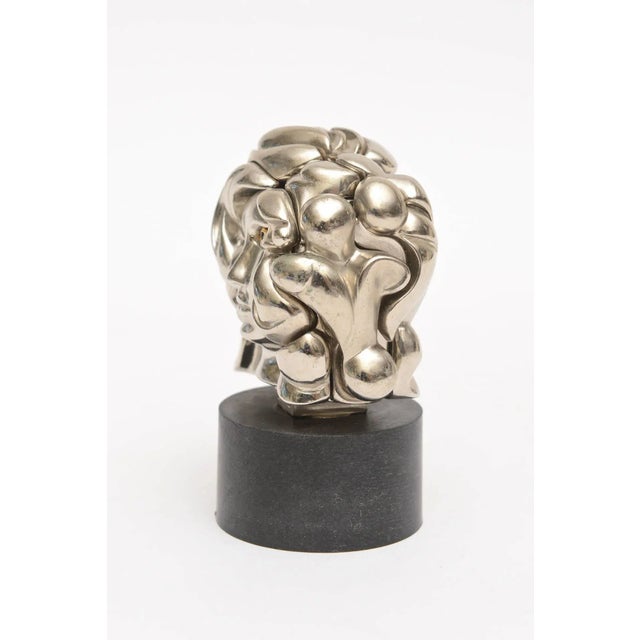 Miguel Berrocal Vintage Miguel Berrocal MIni" Portrait De MIchelle" Puzzle Sculpture, 1960's For Sale - Image 4 of 8