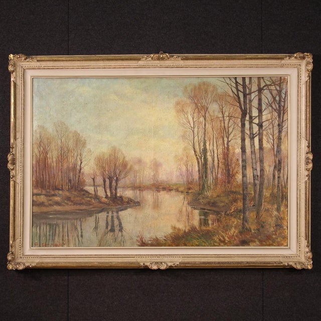 A. Corradi, Landscape, 1950, Oil on Canvas, Framed For Sale - Image 16 of 16