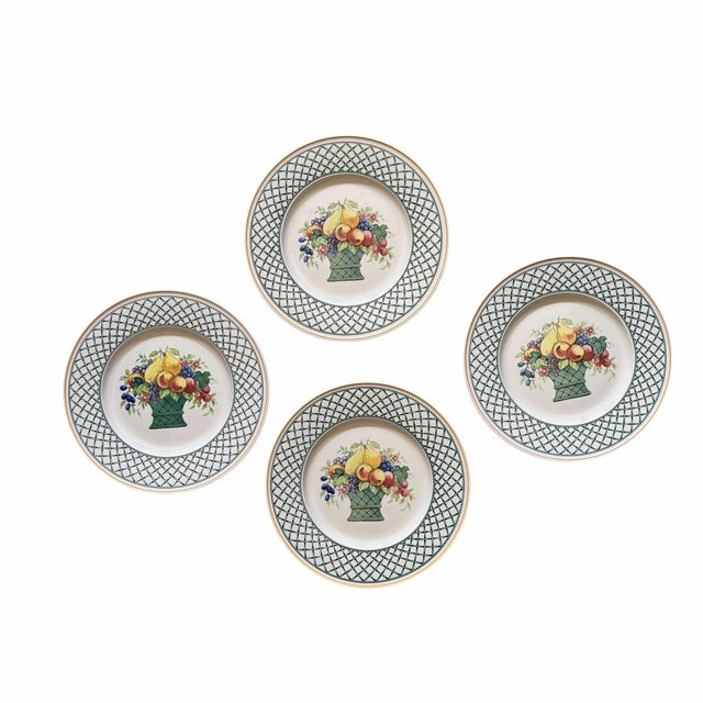 1990s Villeroy & Boch Basket Pattern Dinner Plate - Set of 13 For Sale - Image 5 of 7