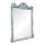 Late 20th Century Louis XVI Style Teal Polychromed Mirror For Sale
