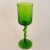 Empoli Italian 1950s Empoli Green Optic Twisted Stem Vase For Sale - Image 4 of 4