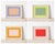 Contemporary Bright Color Field Art Prints, Framed - Set of 4 For Sale - Image 9 of 10