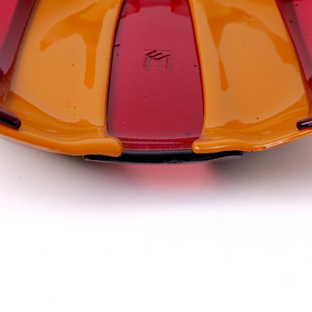 Stripe Basket in Clear Fuchsia by Enzo Mari for Corsi Design Factory For Sale - Image 4 of 5