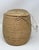 1980s Golden Grass Brazilian Lidded Basket For Sale - Image 4 of 6