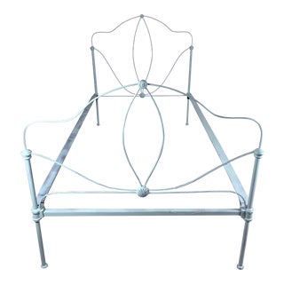 1900s Victorian Cast Iron Twin Bed For Sale
