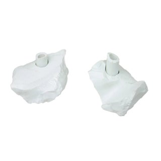 Manmade Porcellanite Abra Candleholder by Studio DO, Set of 2 For Sale