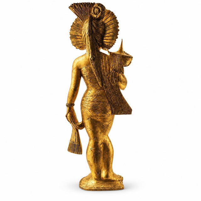 Mas Bali, Female Figure, 1900, Wood For Sale - Image 4 of 12