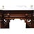 Carved Walnut & Burl Marble Top Server Desk With Candle Stands C1880 For Sale - Image 4 of 11