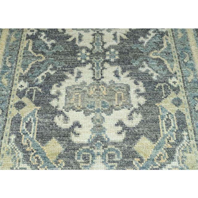Turkish Oushak Rug 2'10" x 8'8" #20260 For Sale - Image 4 of 8
