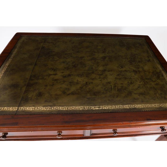 Antique 19th Century Victorian Partners Writing Desk For Sale - Image 17 of 18