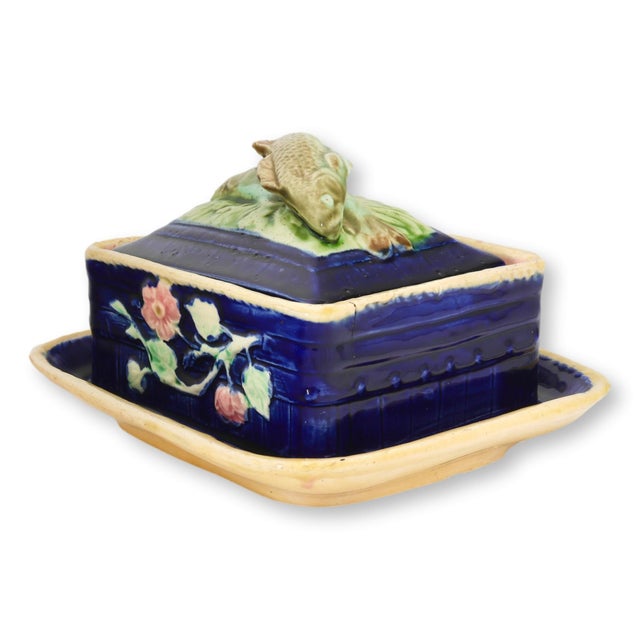 Antique English Majolica Sardine Box For Sale In Los Angeles - Image 6 of 8