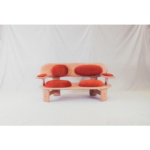 Benchy Solid Beech Two Seater Bench by Marco Calhau Dimensions: D 60 x W 160 x H 60 cm. Materials: Solid beech timber...