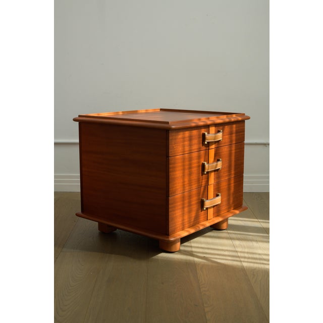 Brown 1945 Paul Frankl 'Station Wagon' Nightstands by Johnson Co., Professionally Refinished, 2 Pieces For Sale - Image 8 of 13