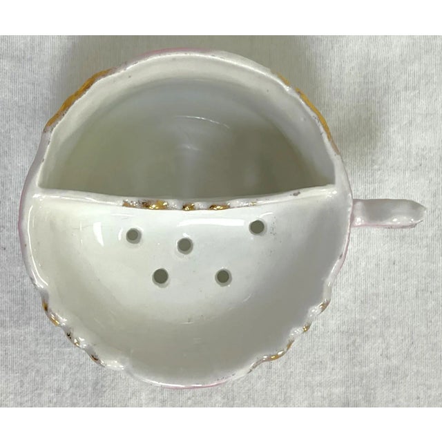Fun and quirky antique Victorian era mustache teacup. These cups were popular in the late 1800's to protect heavily waxed...