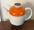 Eschenbach Bavaria Mid-Century Modern Porcelain Teapot or Coffee Pot With Brown and Orange Stripes For Sale - Image 4 of 16
