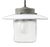 Vintage White Enamel, Frosted Glass, Pendant Lamp For Sale